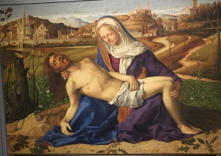 Pietà Martinengo (vers 1505), huile sur panneau bois, 65 x 90 cm, Gallerie dell'Accademia, Venise - Italie
