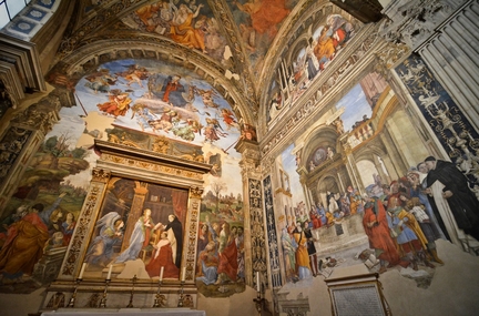 Chapelle Carafa, église Santa Maria sopra Minerva (Sainte Marie de la Minerve), fresque (1488-1493), Rome - Italie