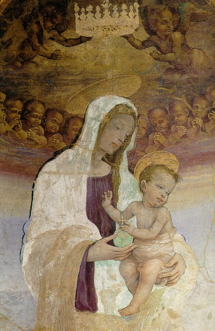 Tabernacolo di Santa Margherita sul canto del Mercatale (1498), fresque, 226 x 108 cm, Museo Civico, Prato - Italie