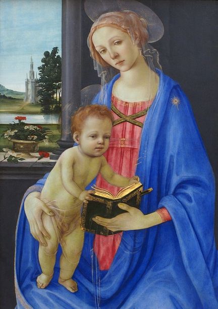 Vierge à l'Enfant (1475-1480), huile sur panneau bois, 80,8 x 57,5 cm, Gemäldegalerie, Berlin - Allemagne