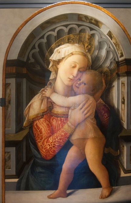 Vierge à l'enfant (1466-1469), tempera sur panneau bois, 115 x 71 cm, Palazzo Medici Ricacardi, Florence - Italie