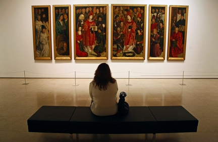 Polyptyque de saint-Vincent, maître-autel de la cathédrale de Lisbonne (v.1469), technique mixte sur bois, 2 panneaux centraux: 206 x 128 cm et 4 panneaux latéraux: 206 x 60 cm, Museu Nacional de Arte Antiga, Lisbonne - Portugal