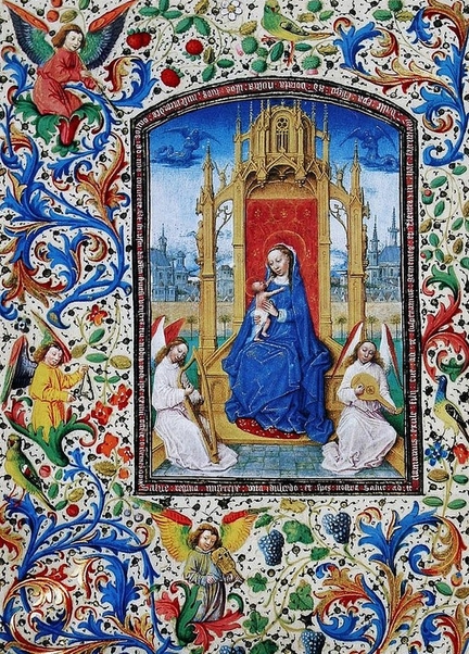 Livre d'Heures de Marie de Bourgogne (1467-1480), 225 x 163 mm, Codex Vindobonensis 1857, Bibliothèque nationale autrichienne, Vienne - Autriche