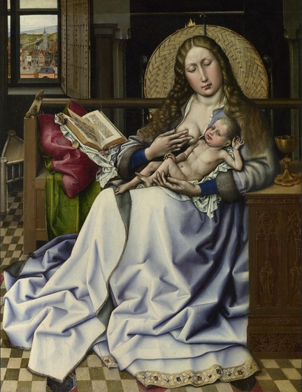 La Vierge au pare-feu (vers 1440), National Gallery, Londres - Grande-Bretagne