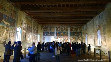 Palazzo Schifanoia, palais de la renaissance construit par la famille d'Este, salon des mois (Salone dei Mesi), Ferrare - Italie