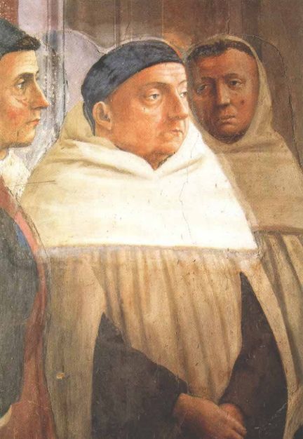 Masaccio - Saint Pierre en chaire, détail - Chapelle Brancacci à Santa Maria del Carmine, Florence