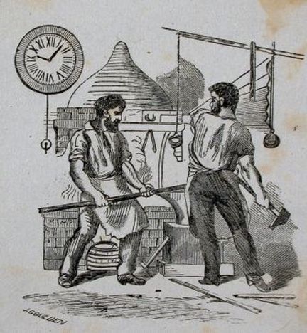 temps du travail - gravure canadienne du 19e siècle
